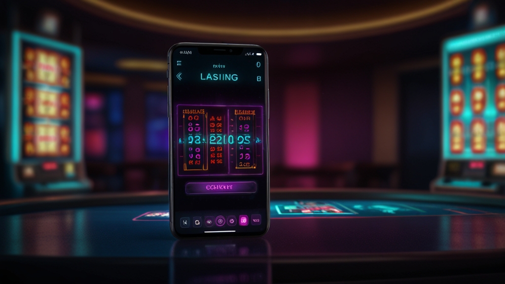 Phone showing update and compatibility problems in a casino setting